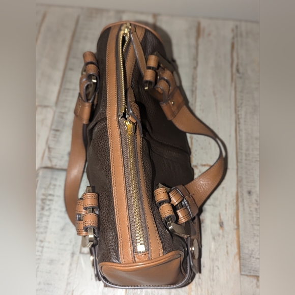 Michael Kors Two-Tone Leather Handbag - Picture 2 of 13